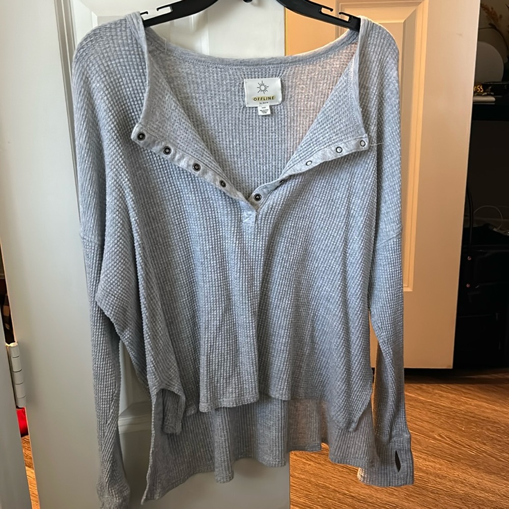 Aeri ribbed waffle top
